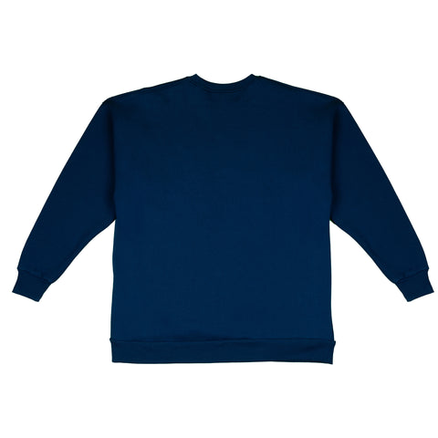Lacivert Punch İşlemeli Sweatshirt